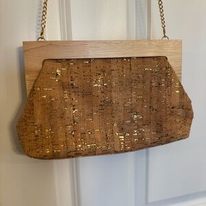 Cork Clutch with Gold Leaf details